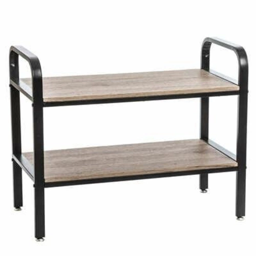 Industriální botník Jano 5five simply smart černý a přírodní do předsíně 71 cm