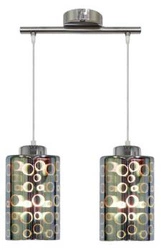 Závěsná lampa Nocturno 2x40W E27 chrom