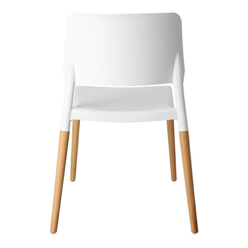 Jídelní židle Cole inspirovaná Ecco bílá skandinávská stohovatelná snadné čištění
