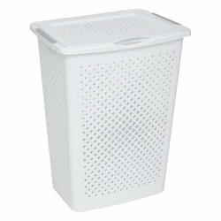 Koš na prádlo 55l plastový bílý