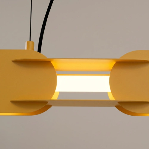 Závěsné LED svítidlo CHAIN 91 žluté moderní do obývacího pokoje nad stůl