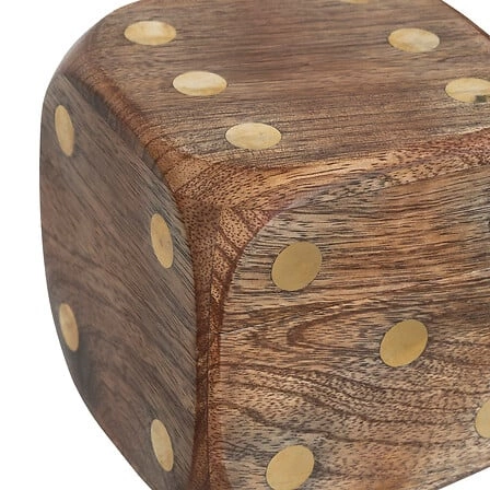 Sada 3 dekorativních kostek Roger mangové dřevo