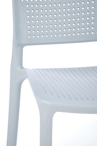 Zahradní židle Sylie Intesi modrá z polypropylenu, stohovatelná, moderní do zahrady