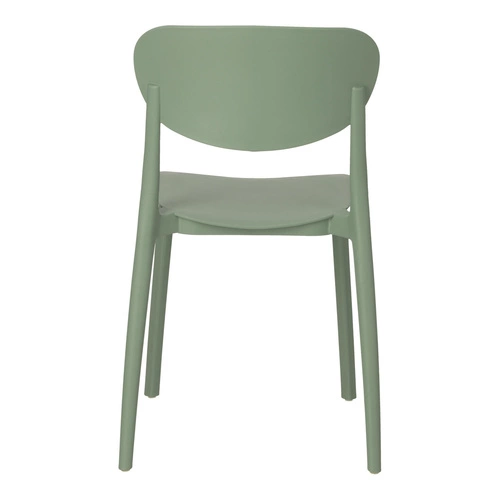 Zelená plastová jídelní a zahradní stohovatelná židle z polypropylenu moderní 5five