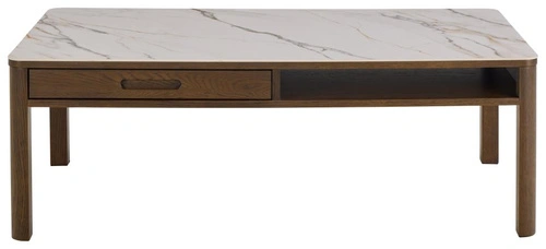 Konferenční stolek Southampton moderní obdélníkový se zásuvkou 130x70