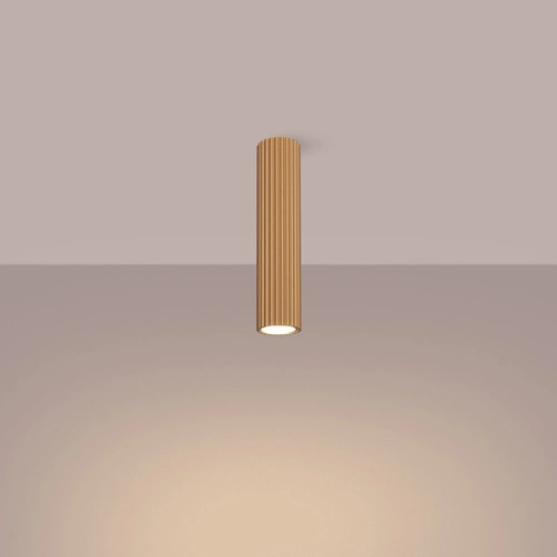 Stropní svítidlo KARBON 30 zlaté minimalistické do obýváku a ložnice hliníkové tubusové