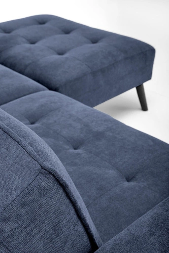 Rohová rozkládací pohovka s funkcí spaní Gyda modrá loftová do obýváku Intesi