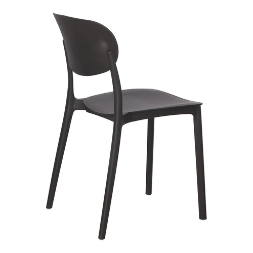 Zahradní židle Plasta černá 5five simply smart z polypropylenu snadno čistitelná stohovatelná