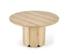 Kulatý konferenční stolek Puro 80 cm dřevěný skandinávský do obýváku přírodní