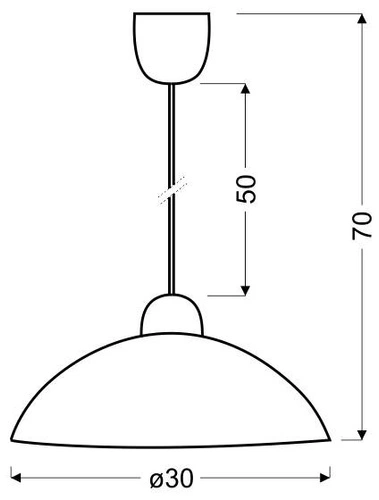 Závěsná lampa Lucretia 1x60W E27