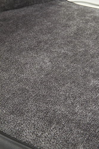 Čalouněná židle Wirginia šedá do jídelny a obýváku moderní s černými nohami Intesi