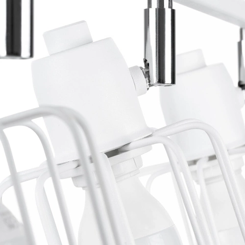 Moderní stropní svítidlo BELUCI 3 bílý kovový s otočným stínidlem do obýváku SOLLUX