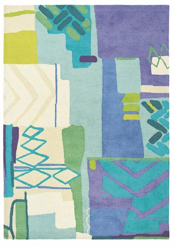 Atlas moderní vlněný koberec 170x240 cm béžový do obýváku a ložnice ručně tkaný