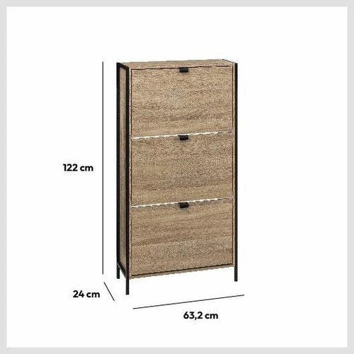 Sada nábytku do předsíně Aliaj přírodní/černý