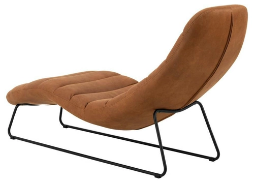Sedačka Chaplin chaise longue do obýváku hnědá ekokůže moderní Actona