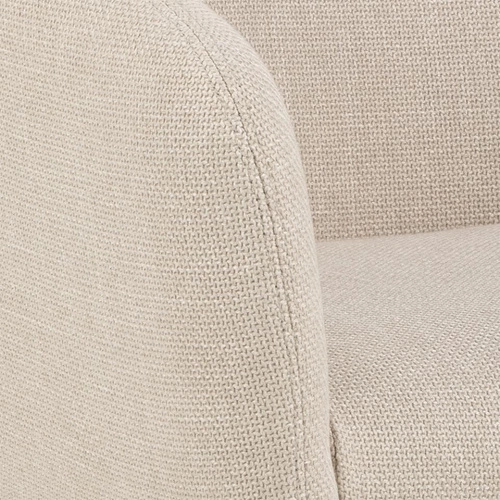 Otočná sametová křesla Ramsey béžová do obýváku moderní s područkami