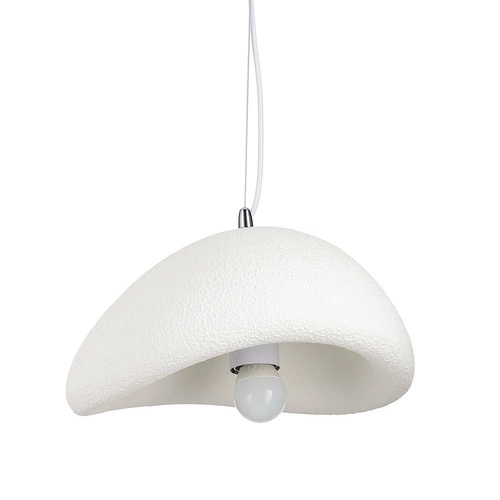 Moderní závěsné svítidlo STONE bílé 30 cm do obýváku a jídelny s nastavitelnou výškou