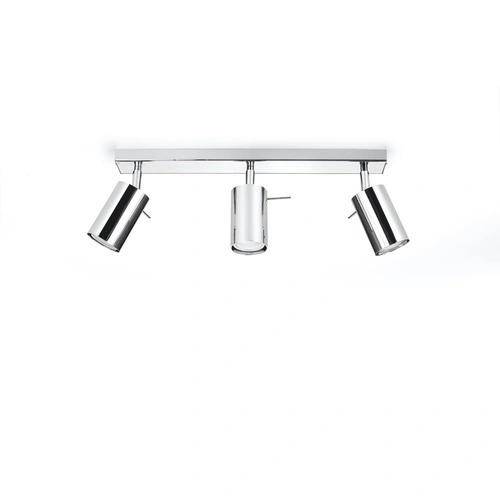 Stropní svítidlo RING 3 chrom moderní kovové do obýváku kuchyně nebo ložnice 45 cm