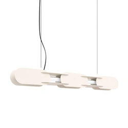 Závěsné LED svítidlo CHAIN 91 béžové moderní nad kuchyňský ostrůvek