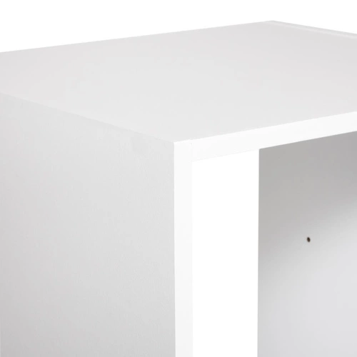 Bílá knihovna Kali 134 cm moderní policový regál do obýváku a ložnice 5five