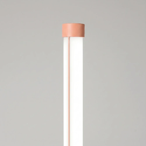 Stojací lampa do obývacího pokoje TRANG moderní LED broskvová 150 cm