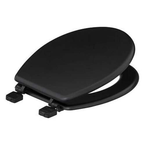Černé duroplastové WC sedátko Kohl pro moderní toaletu