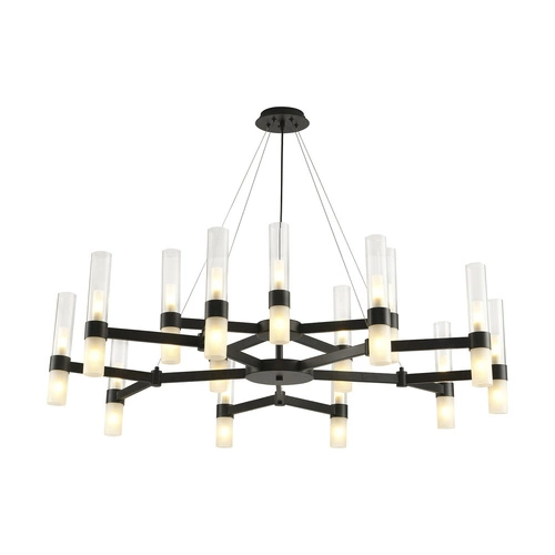 Stropní svítidlo CANDELA-15 černé 120 cm, nastavitelná do obýváku a jídelny Step into Design