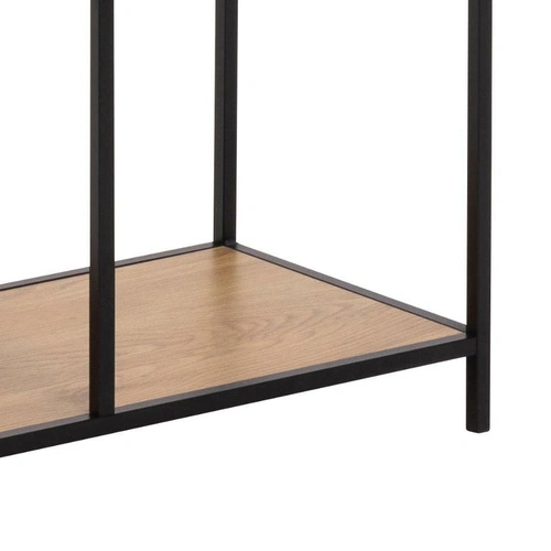 Knihovna Seaford II loftová s zásuvkami dub/černá 77 cm