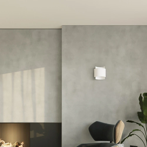 Nástěnné svítidlo IMPACT bílé moderní kovové do obýváku a ložnice Sollux Lighting