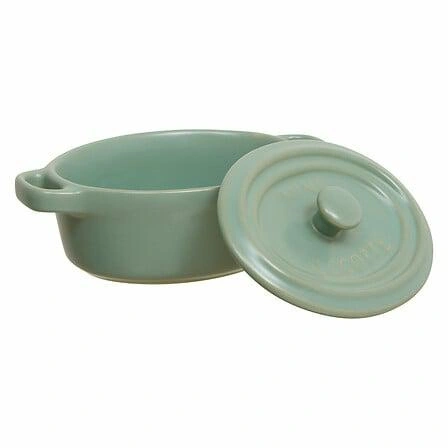 Keramická oválná zapékací mísa zelená 5five simply smart na lasagne 14,7 cm