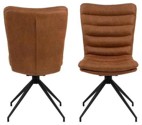 Actona Grafton otočná jídelní židle hnědá loftová