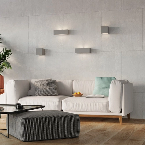 Nástěnné svítidlo LEO šedé moderní keramické do obýváku a ložnice Sollux Lighting
