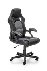 Ergonomická kancelářská židle Kelber moderní černo-šedá otočná s nastavením Intesi