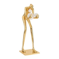 Stojací lampa WOMAN-2 GOLD zlatá moderní glamour do obýváku Step into Design 190 cm