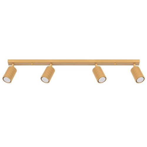 Stropní svítidlo KARBON 4x zlaté nastavitelné glamour do obýváku a ložnice SOLLUX LIGHTING