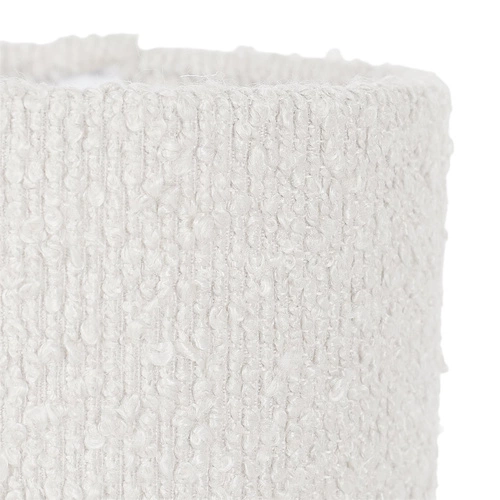 Noční lampička do ložnice Intesi moderní bílá boucle se stínidlem skandinávský styl 38 cm