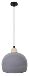 Závěsná lampa Monroe 1x60W E27 šedá