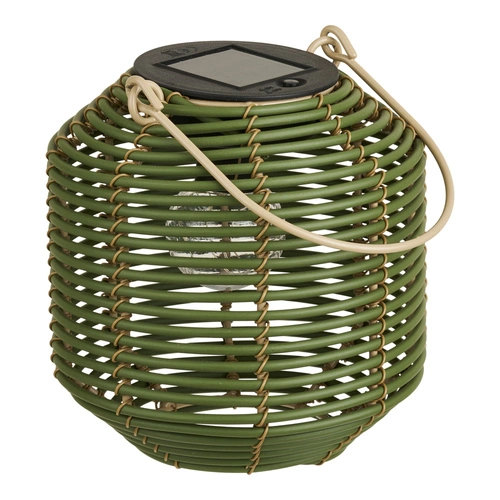 Zahradní solární LED lampion Crewe House Nordic zelený IP44 na terasu a zahradu