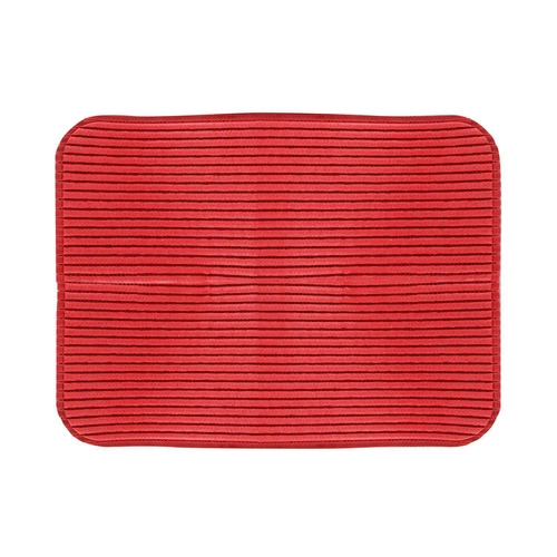 Intesi červená mikrovláknová odkapávací podložka na nádobí moderní kompaktní 45,5x35,5 cm