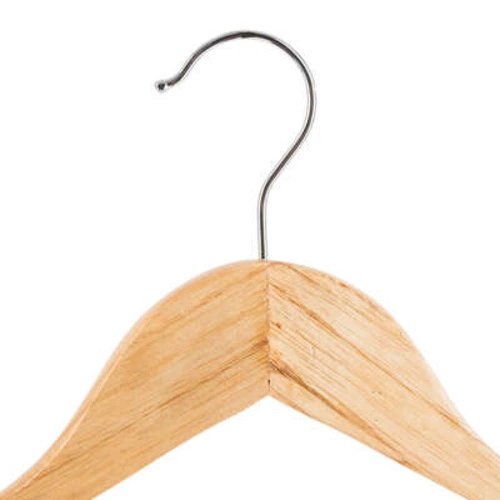 5five simply smart sada 8 dřevěných ramínek na oblečení do skříně a šatny přírodní