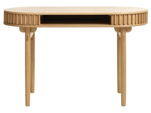 Psací stůl Carno dubový moderní pracovní 120 cm oválný UNIQUE