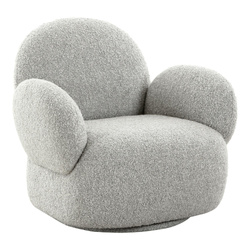 Otočné křeslo Messina boucle grey