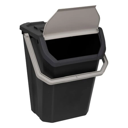 Třídicí odpadkový koš 37 l černý kuchyňský polypropylenový 5five simply smart