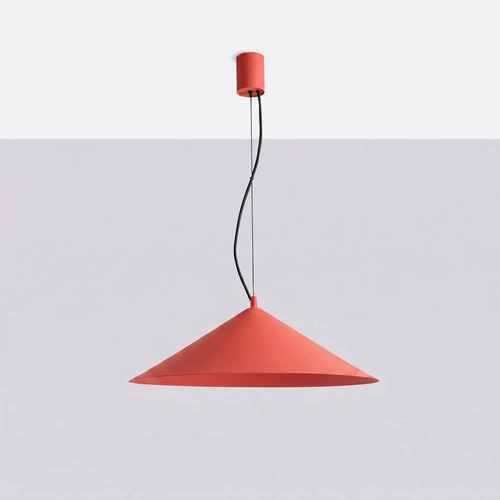 Závěsné svítidlo FINT červené LED nastavitelné do obývacího pokoje moderní