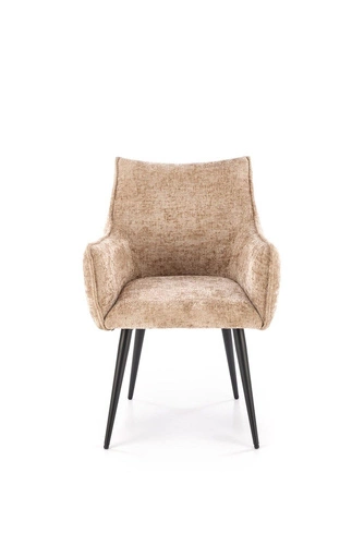 Čalouněná jídelní židle Arhiza béžová s područkami moderní skandinávský styl Intesi