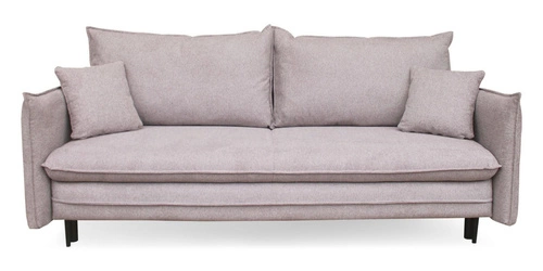 Rozkládací pohovka Milagro 3místná s úložným prostorem a funkcí spaní do moderního obýváku šedobéžová