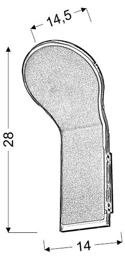 Nástěnné LED svítidlo Vilana šedé moderní do obýváku a ložnice CANDELLUX LIGHTING