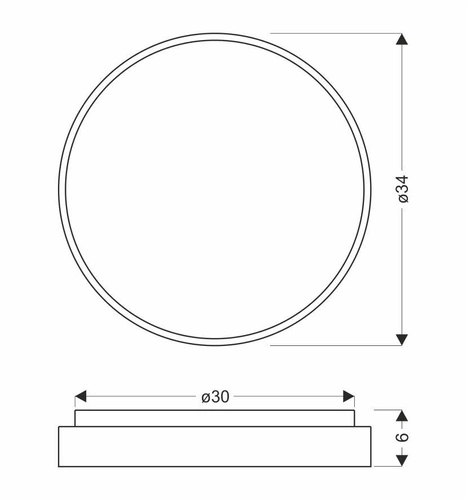 Stropní LED svítidlo Texas 34 cm bílé sklo moderní do obýváku a kuchyně CANDELLUX