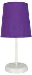 Gala moderní noční lampička do ložnice a obýváku s fialovým stínidlem 31 cm