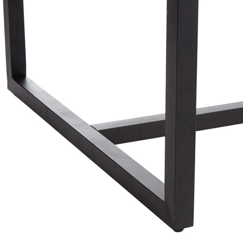 Jídelní stůl Edena 180 cm moderní loft akáciové dřevo a černé kovové nohy